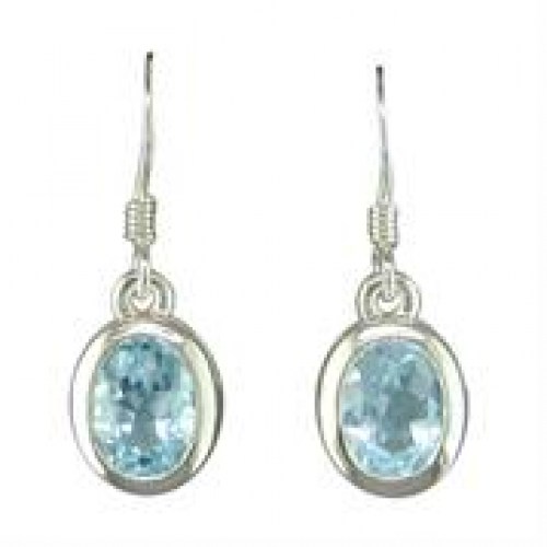 SILVER & TOPAZ DROPS L6899B